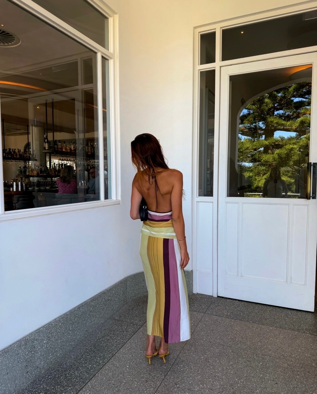 Sir the label Fontana halter cami & midi skirt