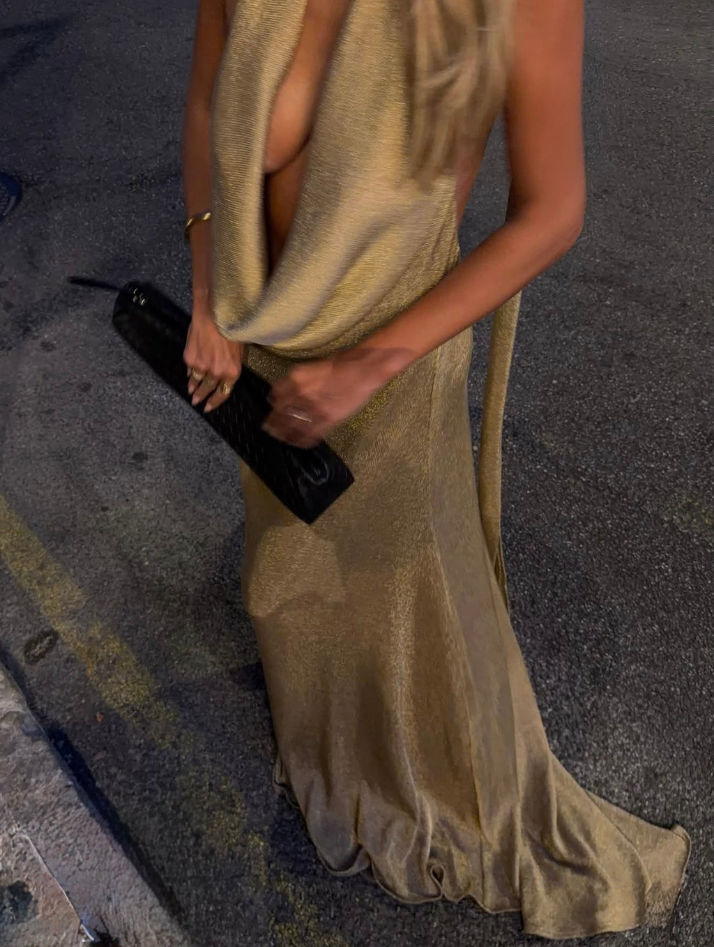 Arcina ori kaia dress gold (without train)