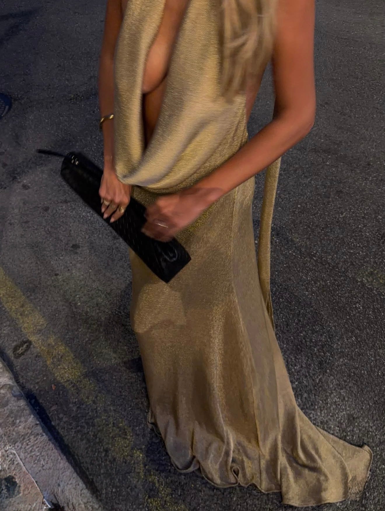 Arcina ori kaia dress gold (without train)