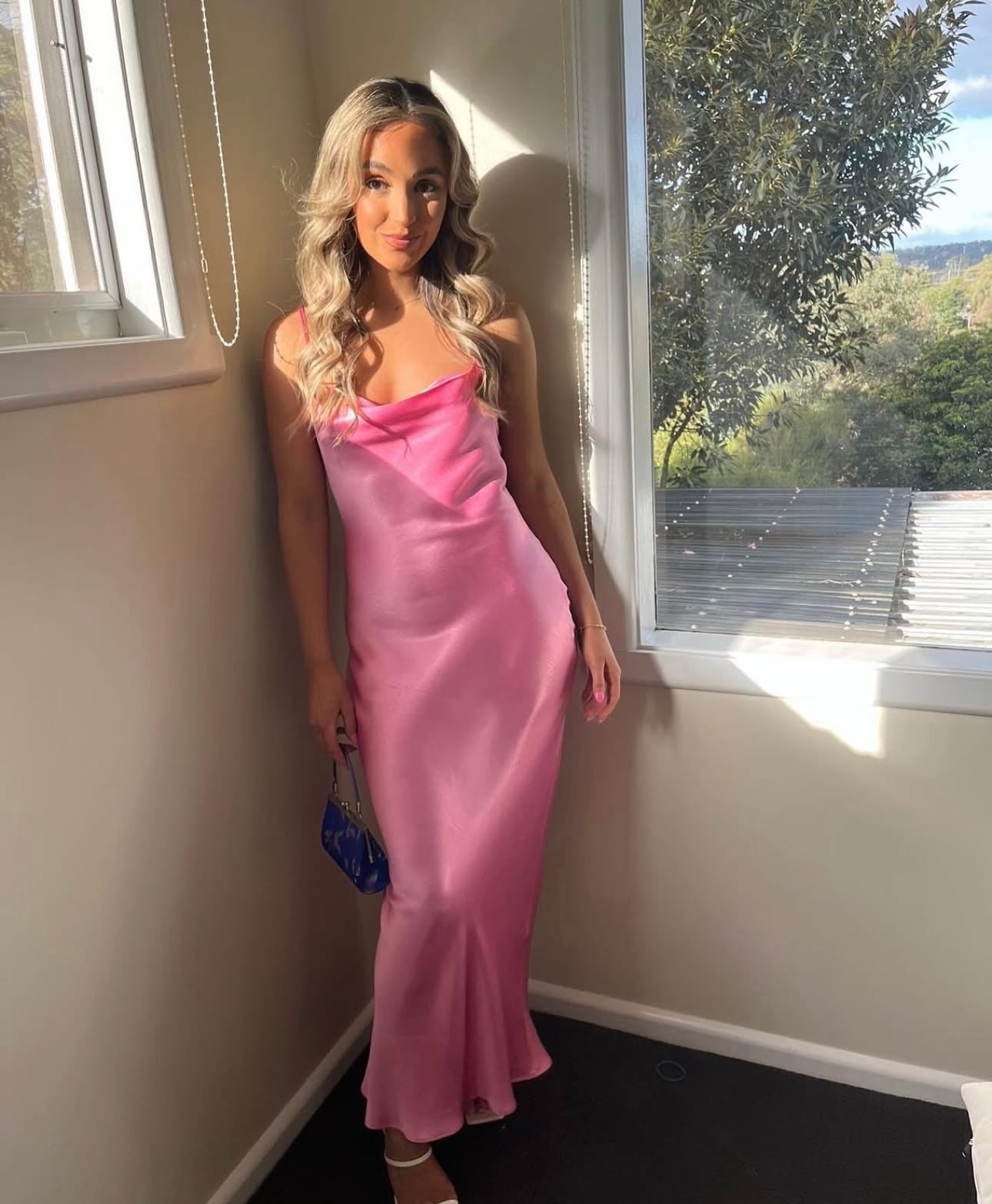 Bec and Bridge malyka maxi dress candy pink