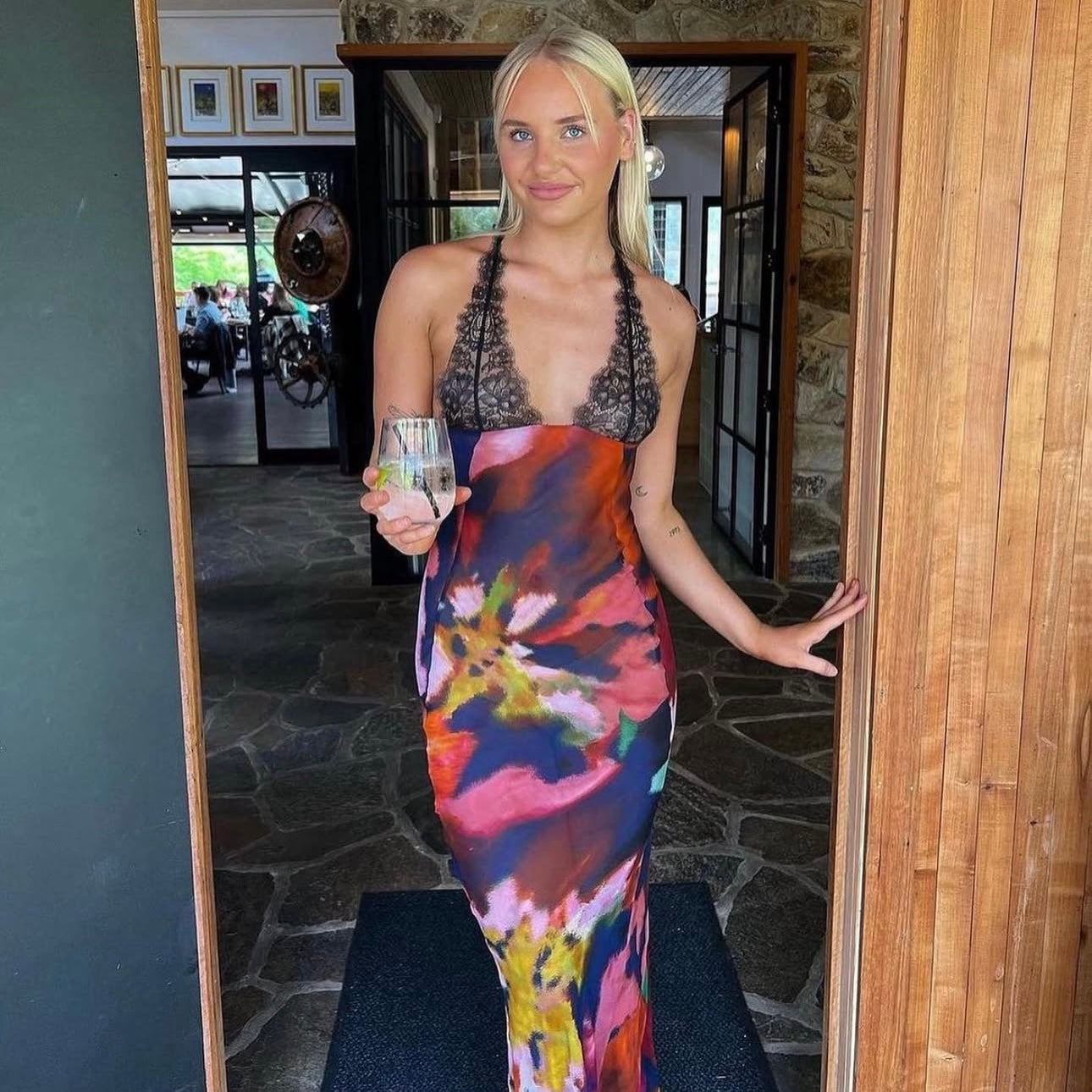 Rat and boa Paola dress