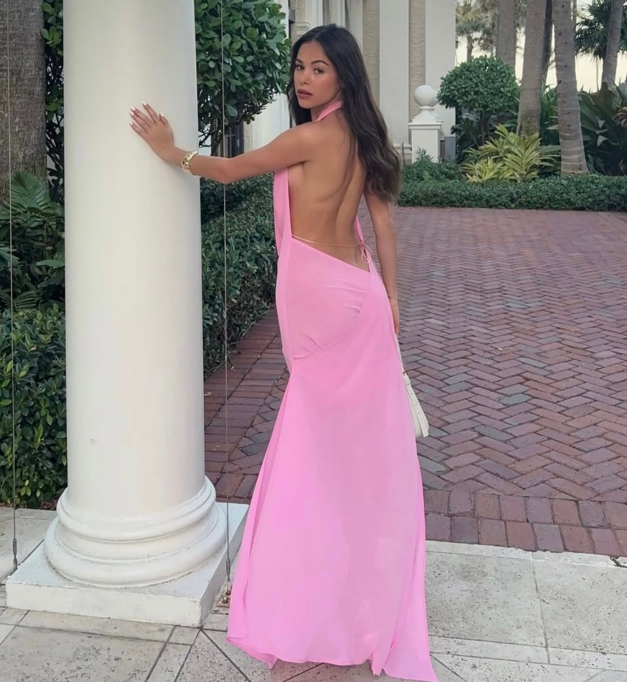 Natalie rolt Anastasia mini/maxi dress candy pink