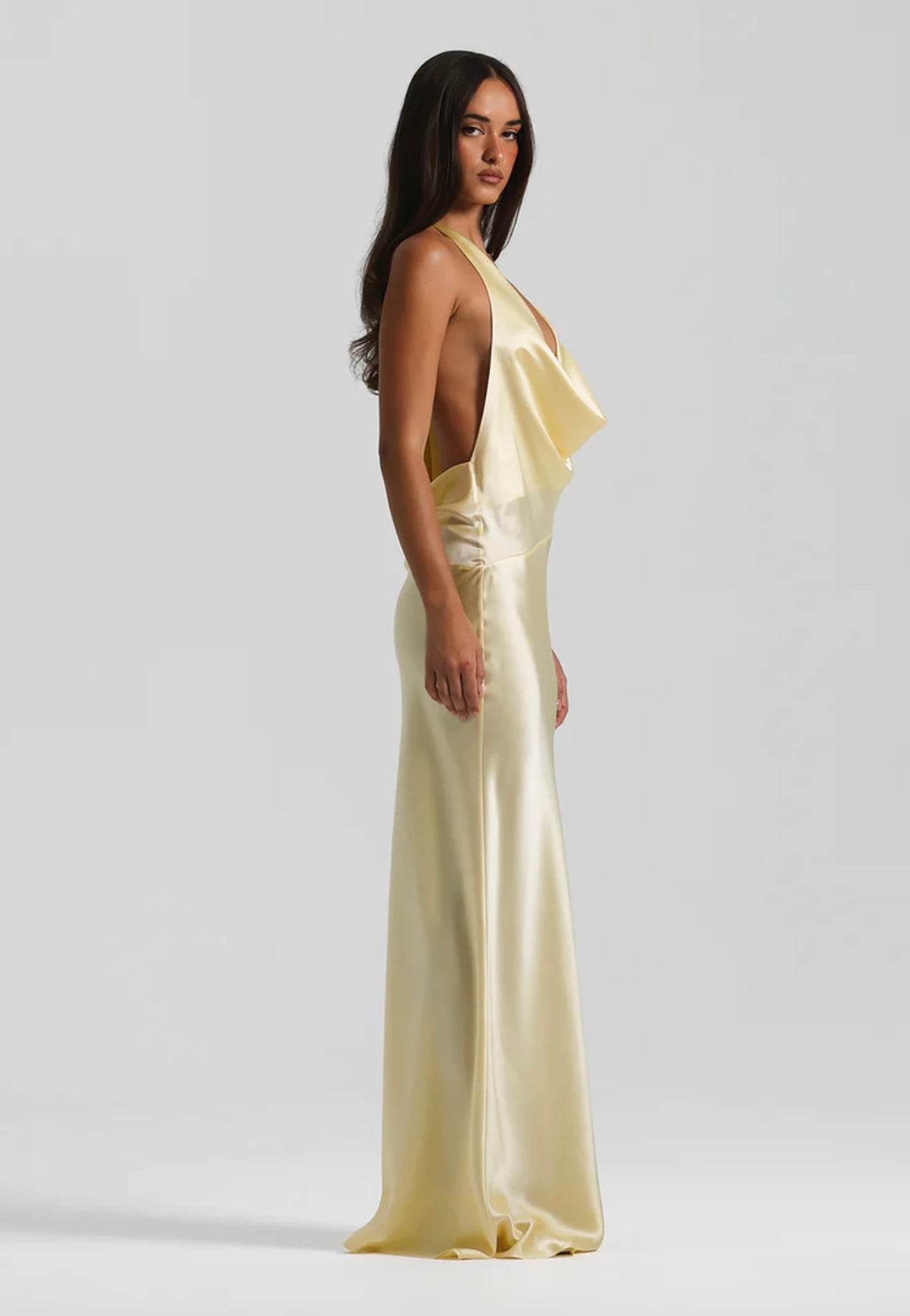Natalie rolt Gabi gown lemon