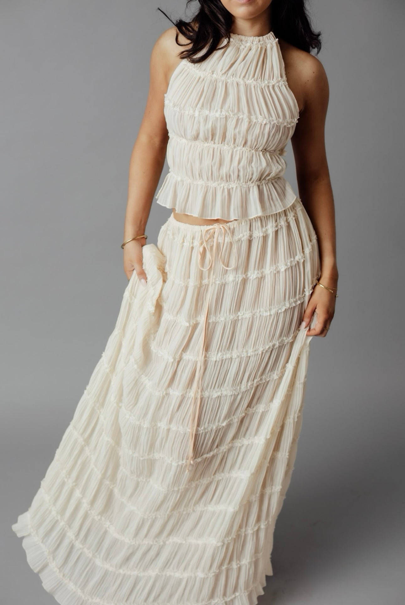 Arcina ori Juliette halter top & skirt