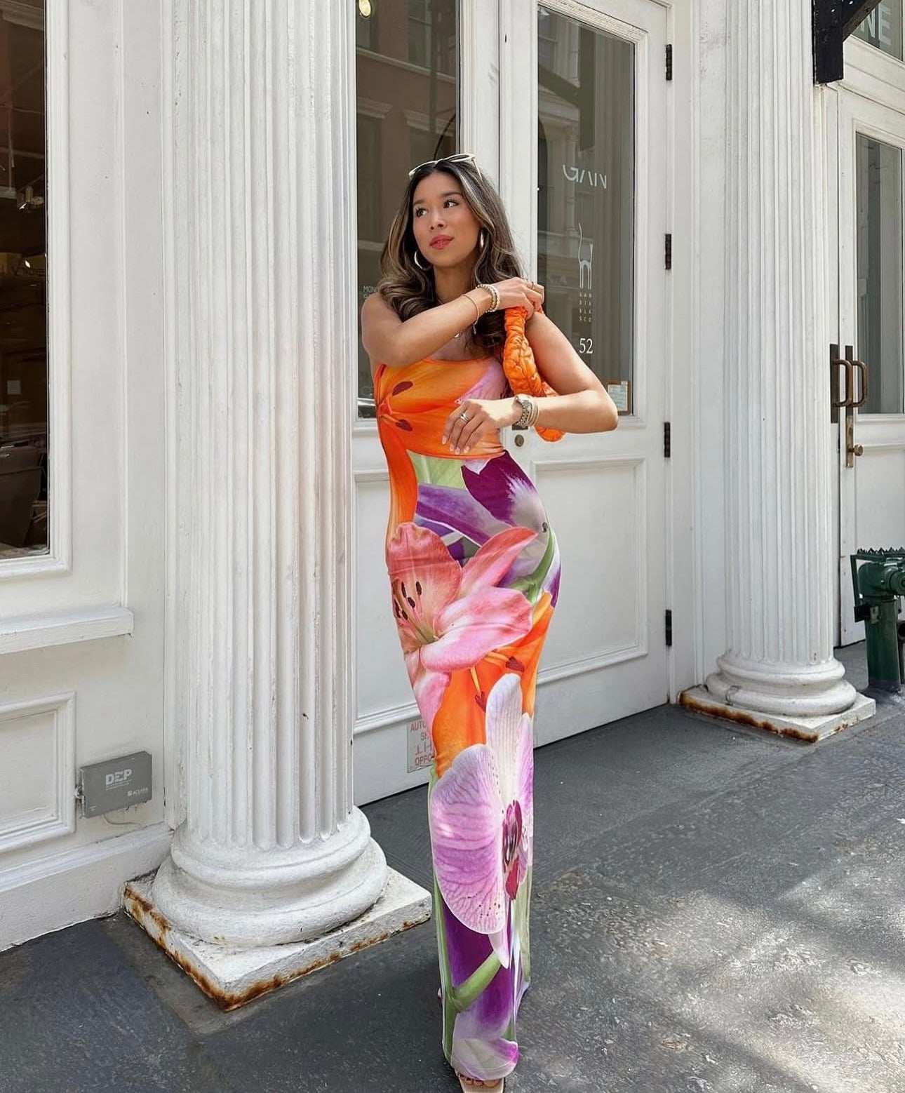 With Harper Lu riviera slip dress