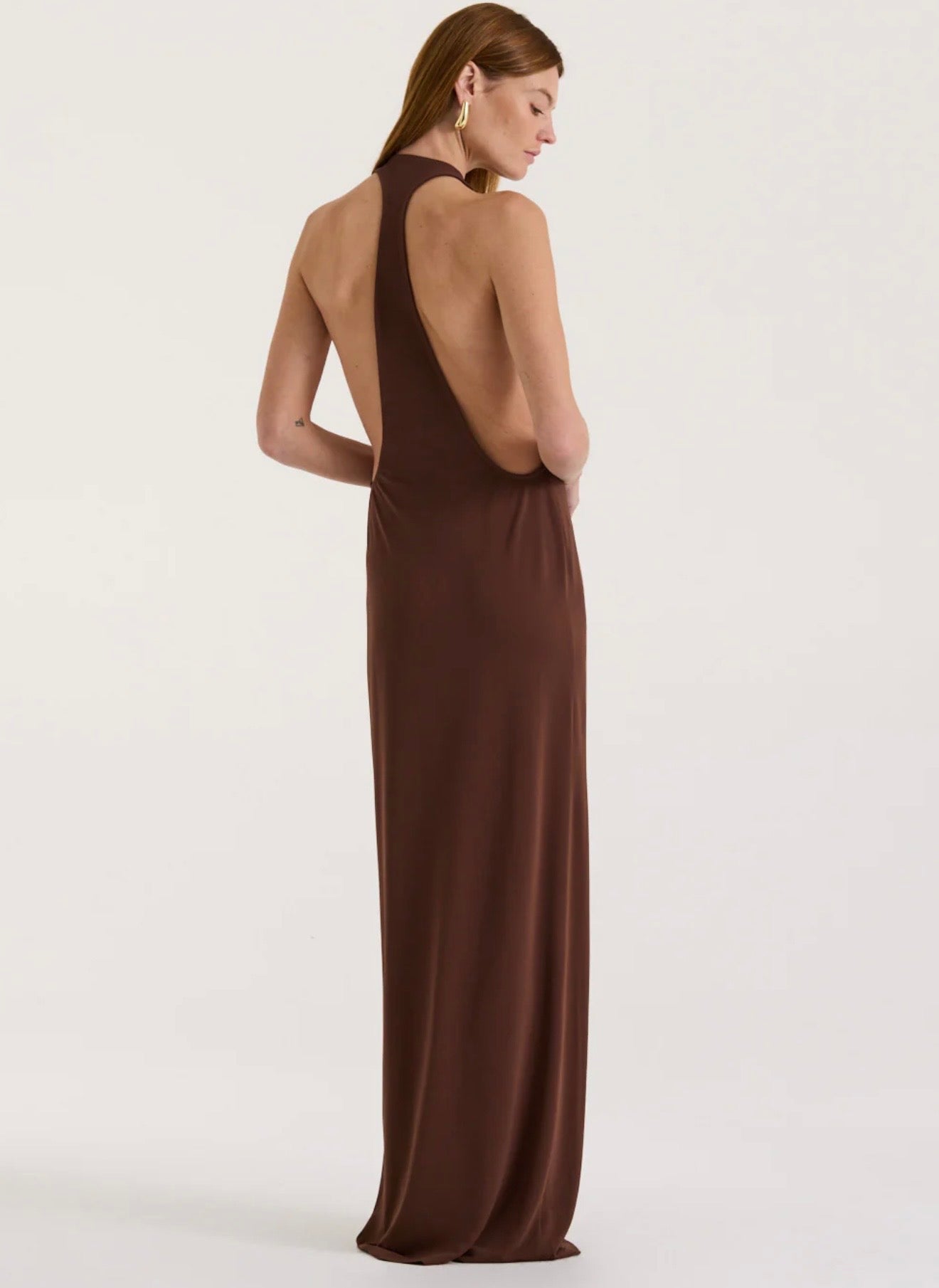 Henne Ophelia tank dress cocoa