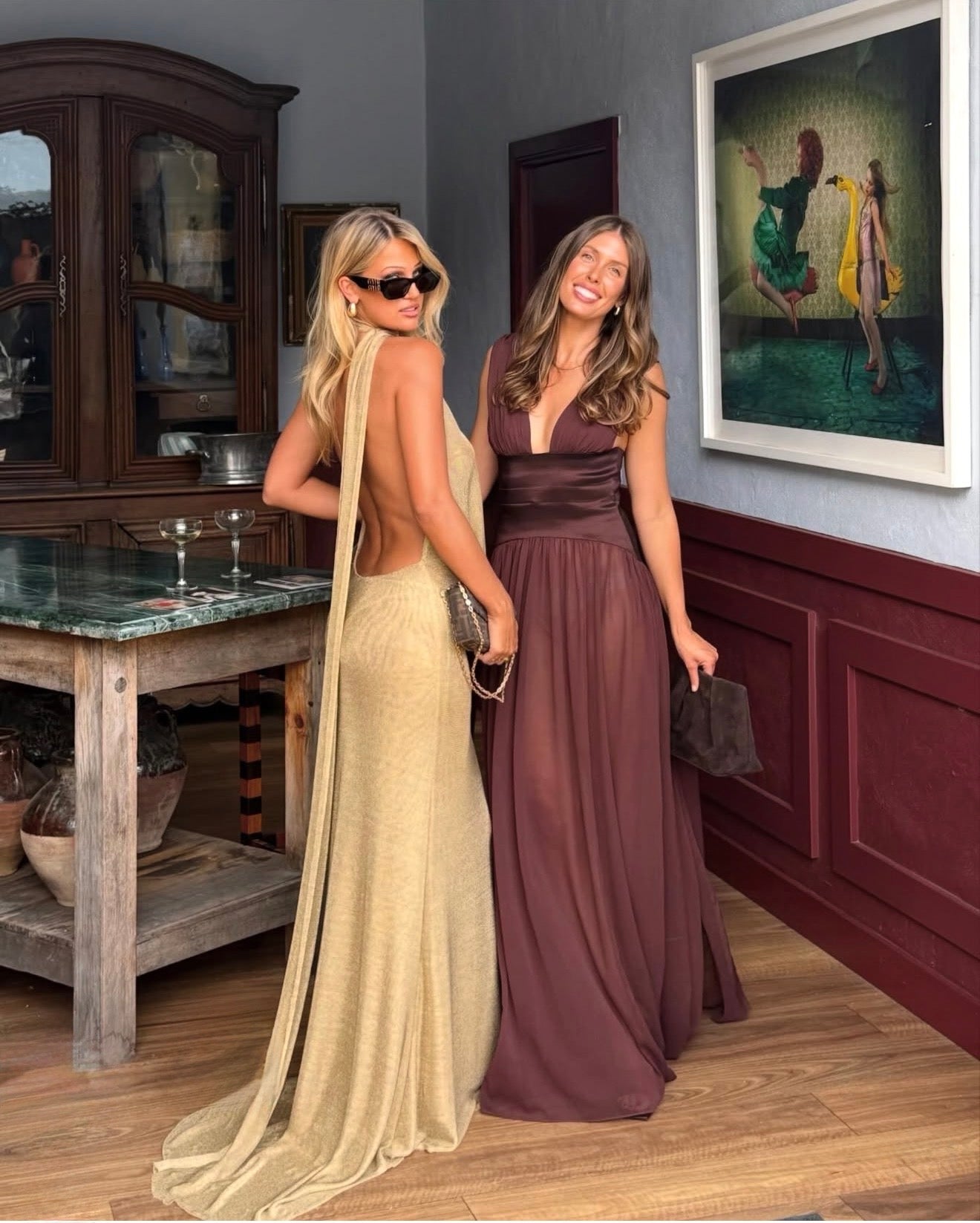 Arcina ori kaia dress gold (without train)