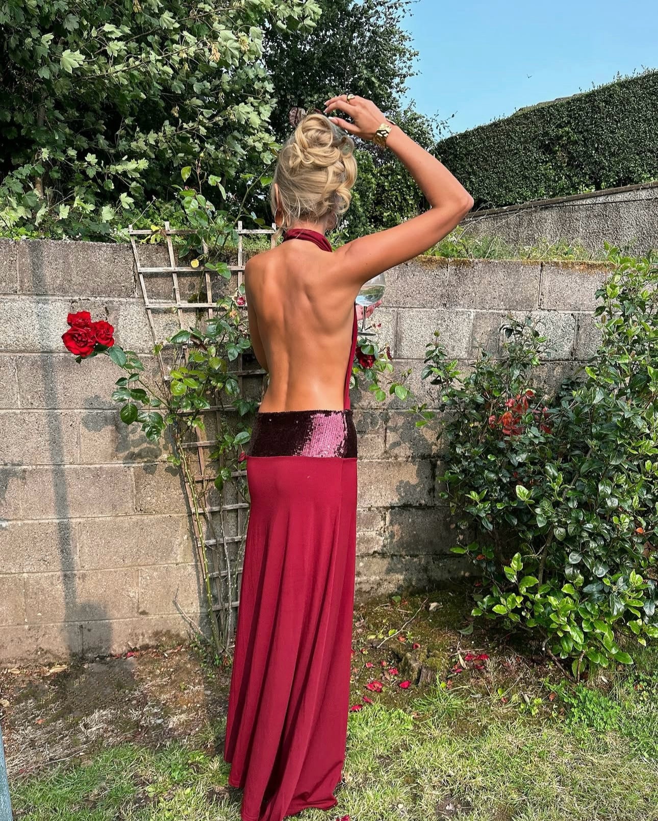 Ancegria Adele gown wine