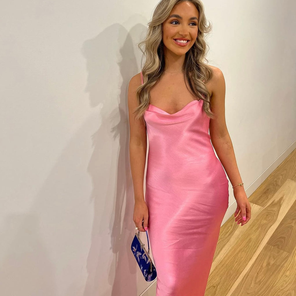 Bec and Bridge malyka maxi dress candy pink
