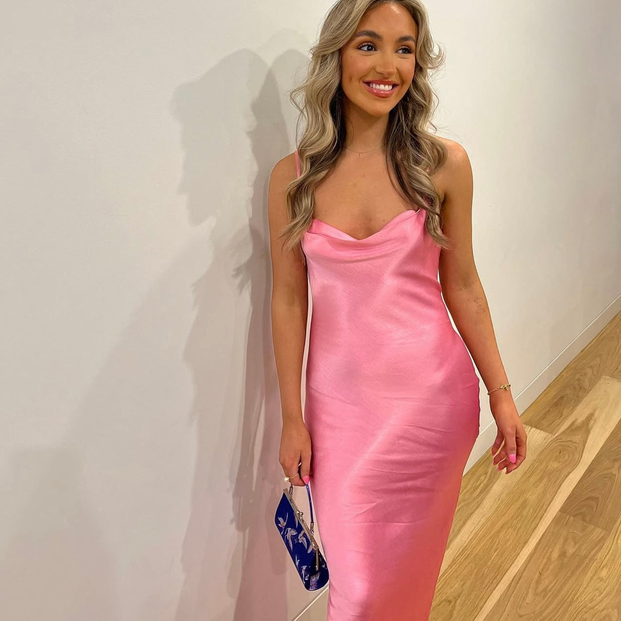Bec and Bridge malyka maxi dress candy pink