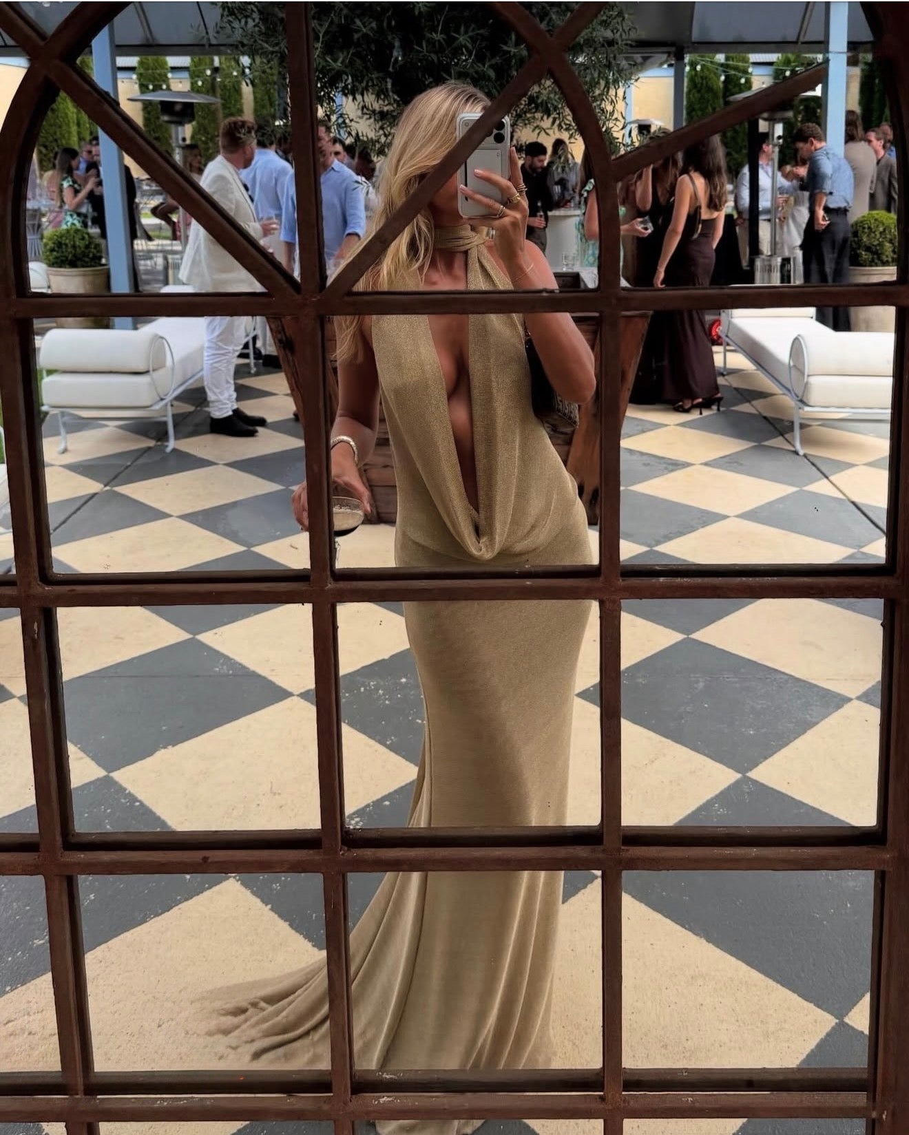 Arcina ori kaia dress gold (without train)