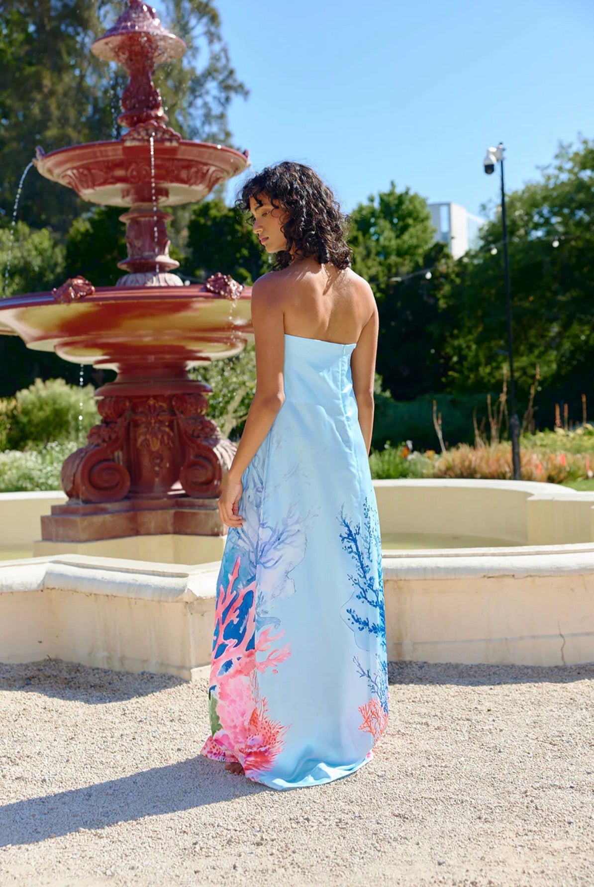 Aston studio Lucie dress arctic coral