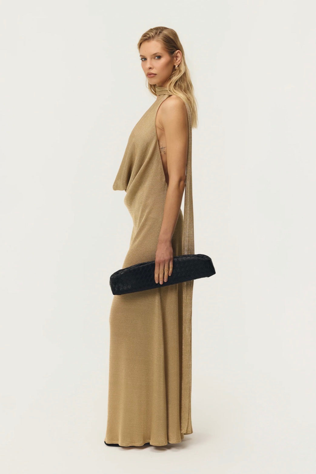 Arcina ori kaia dress gold (without train)