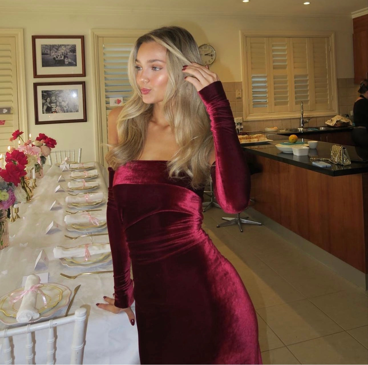 7th & York camryn gown wine