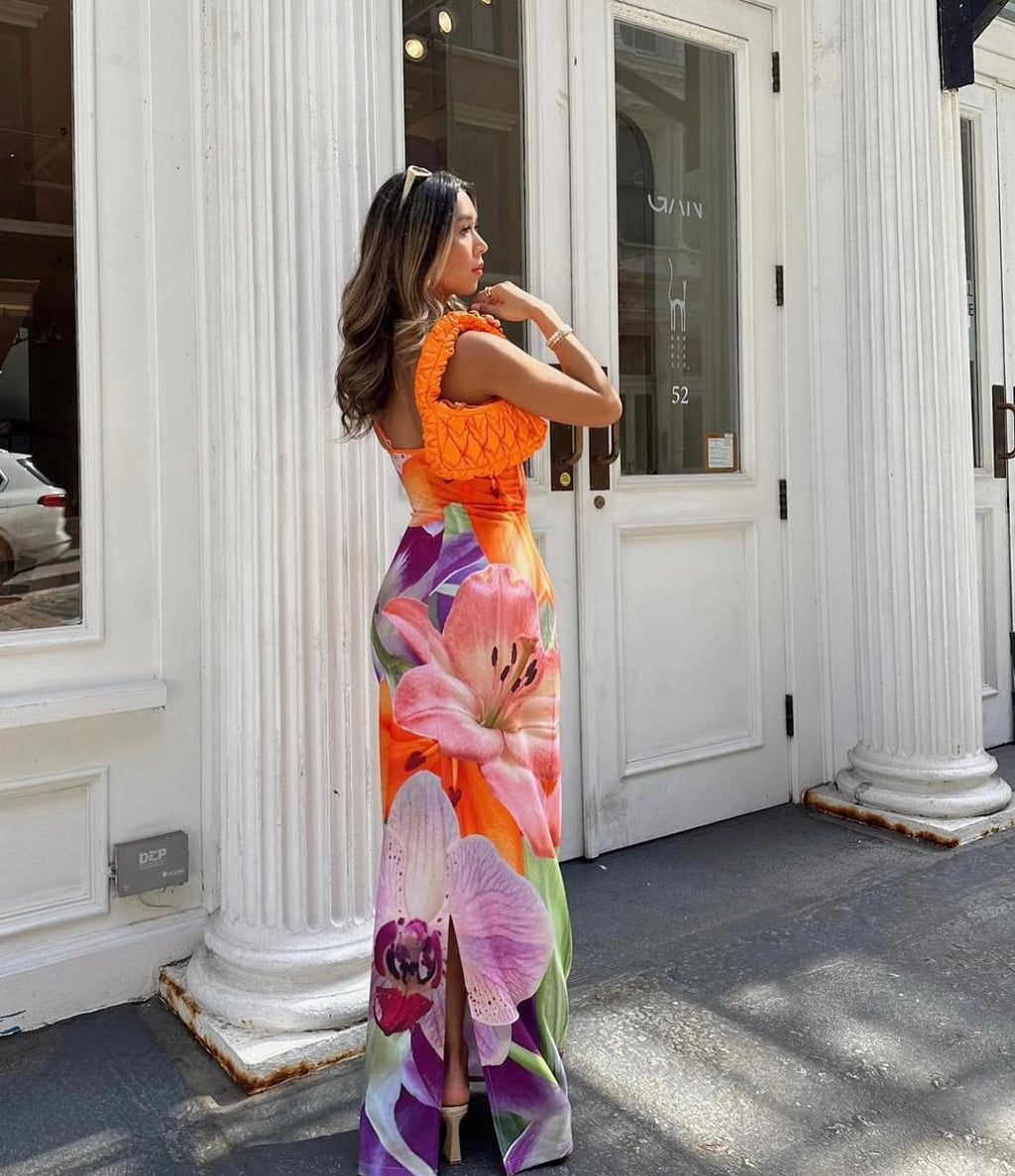 With Harper Lu riviera slip dress