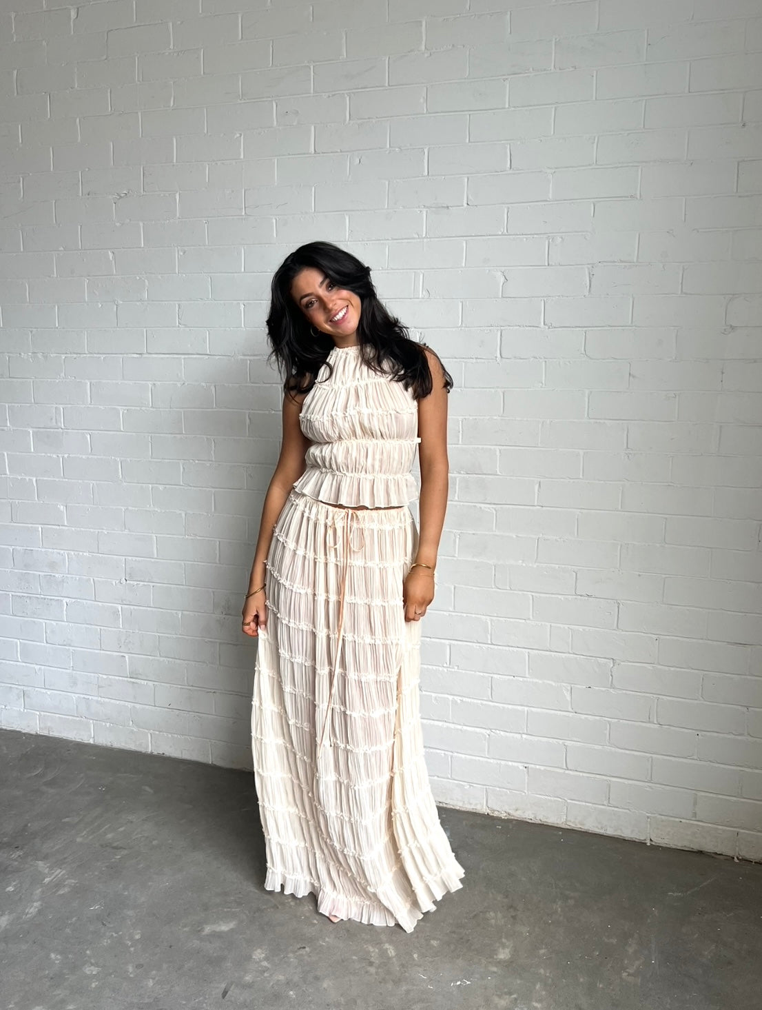 Arcina ori Juliette halter top & skirt