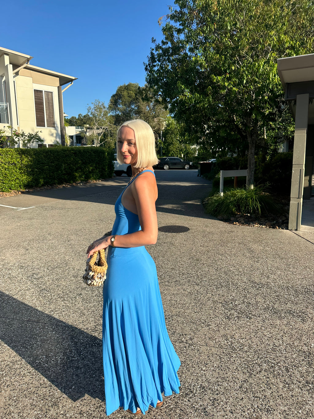 Bec and bridge Delany singlet maxi dress azure