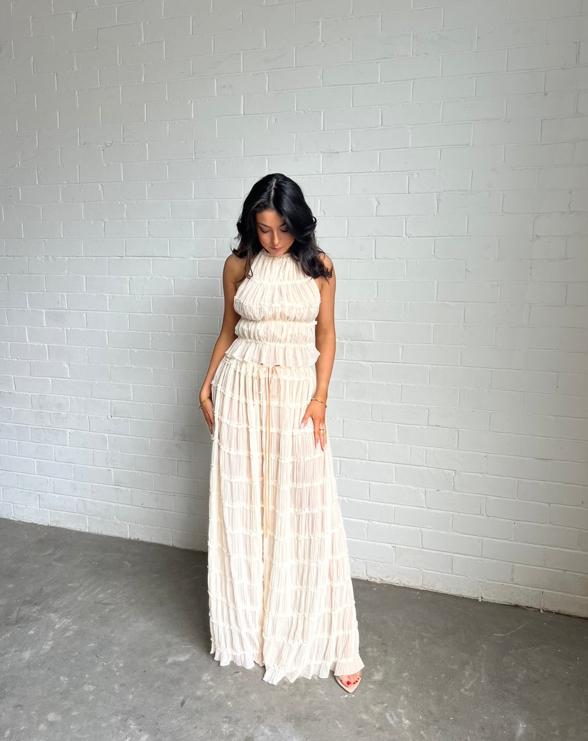 Arcina ori Juliette halter top & skirt