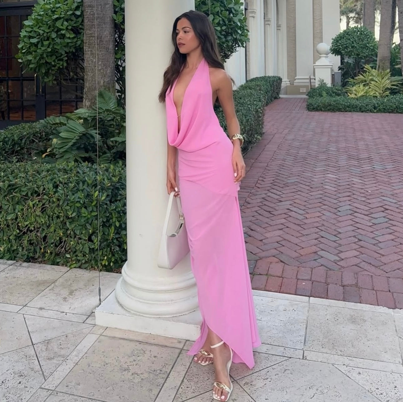 Natalie rolt Anastasia mini/maxi dress candy pink