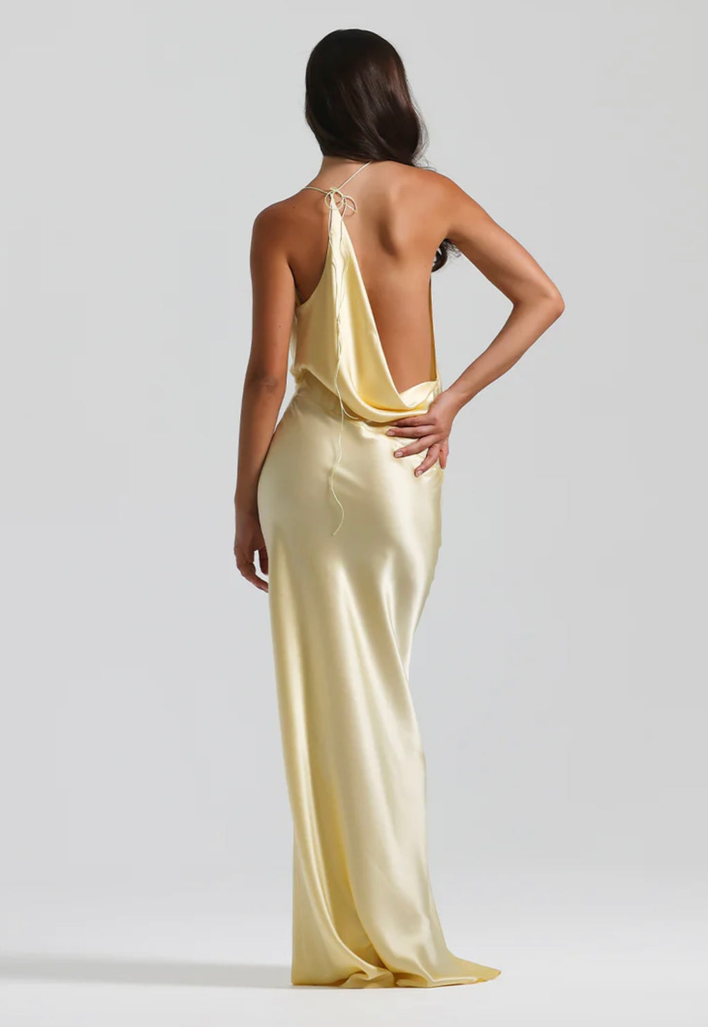 Natalie rolt Gabi gown lemon