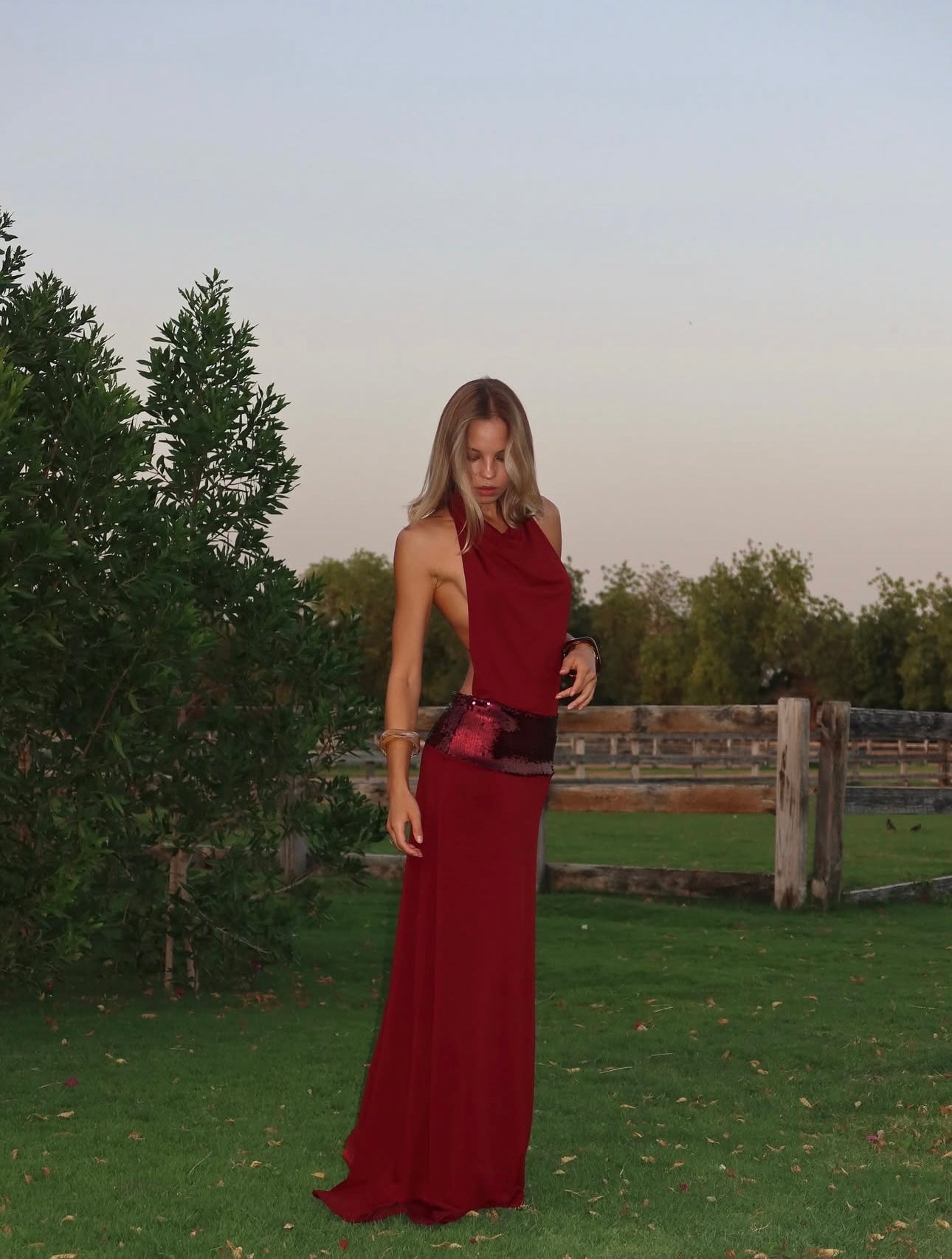 Ancegria Adele gown wine