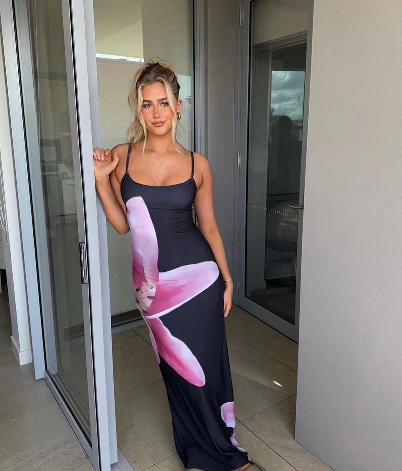 With Harper Lu lily slip dress