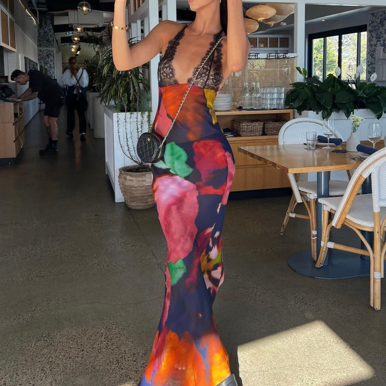 Rat and boa Paola dress
