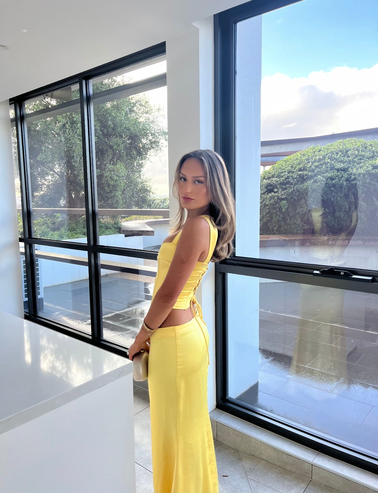 I am Delilah Valerie corset & maxi skirt daffodil