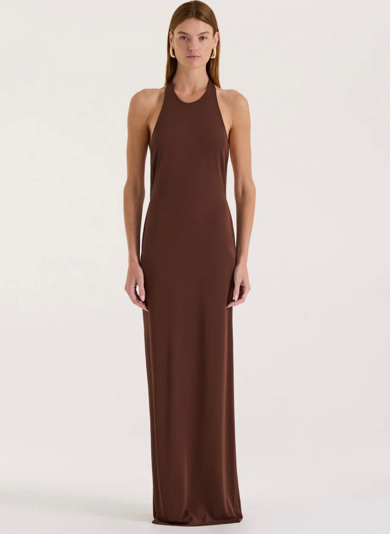 Henne Ophelia tank dress cocoa