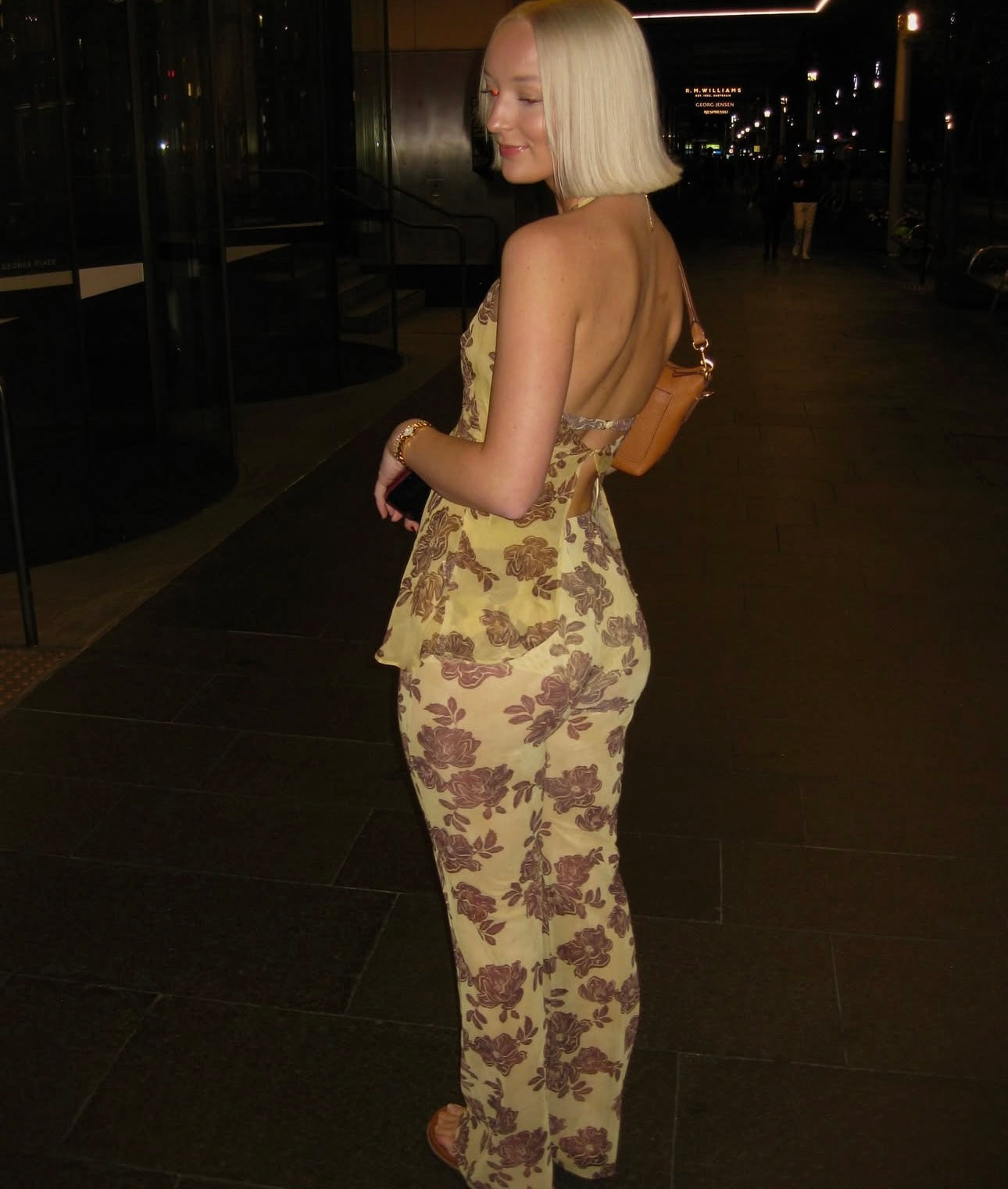 Bec and bridge Malibu bay halter & priya pant citrus plum floral