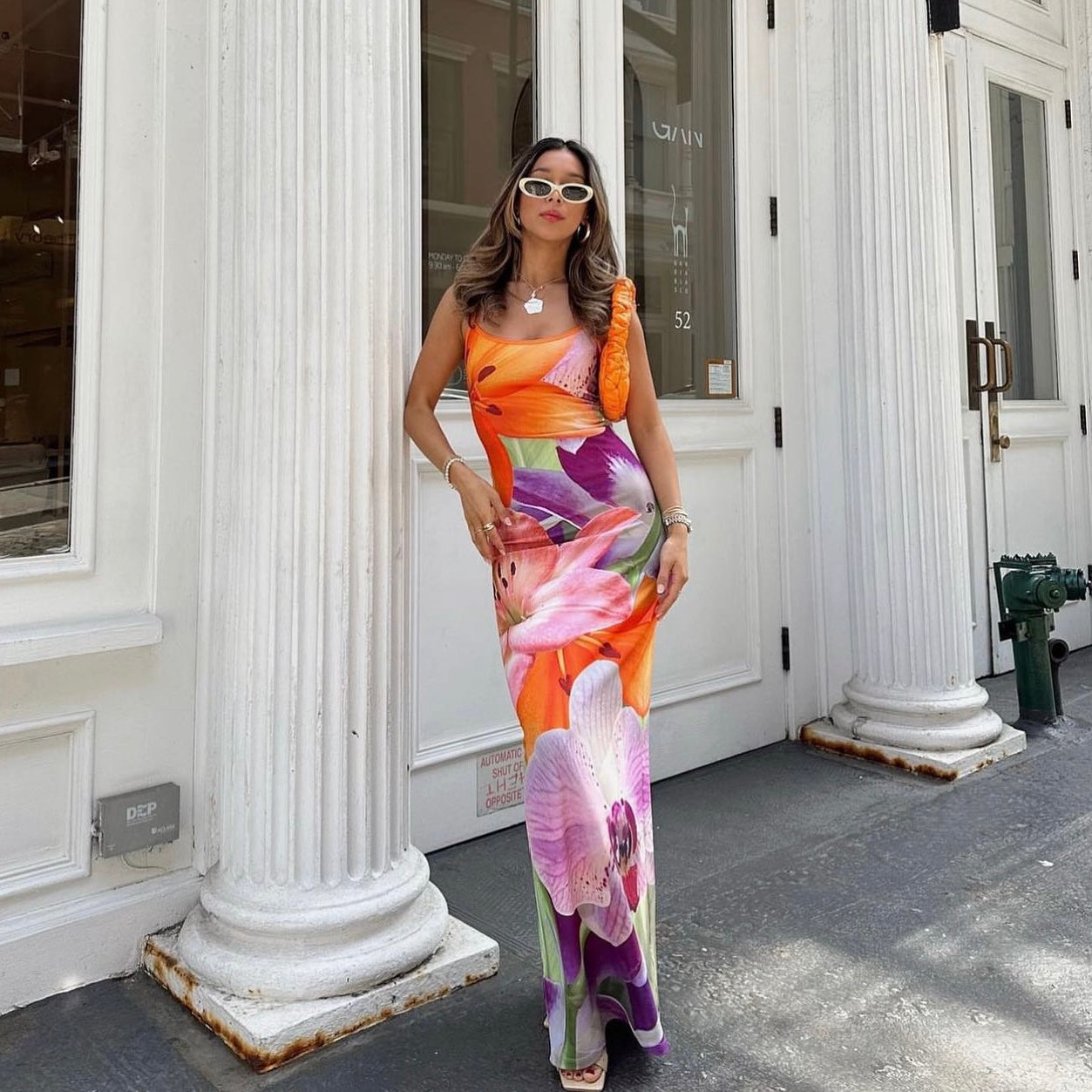 With Harper Lu riviera slip dress