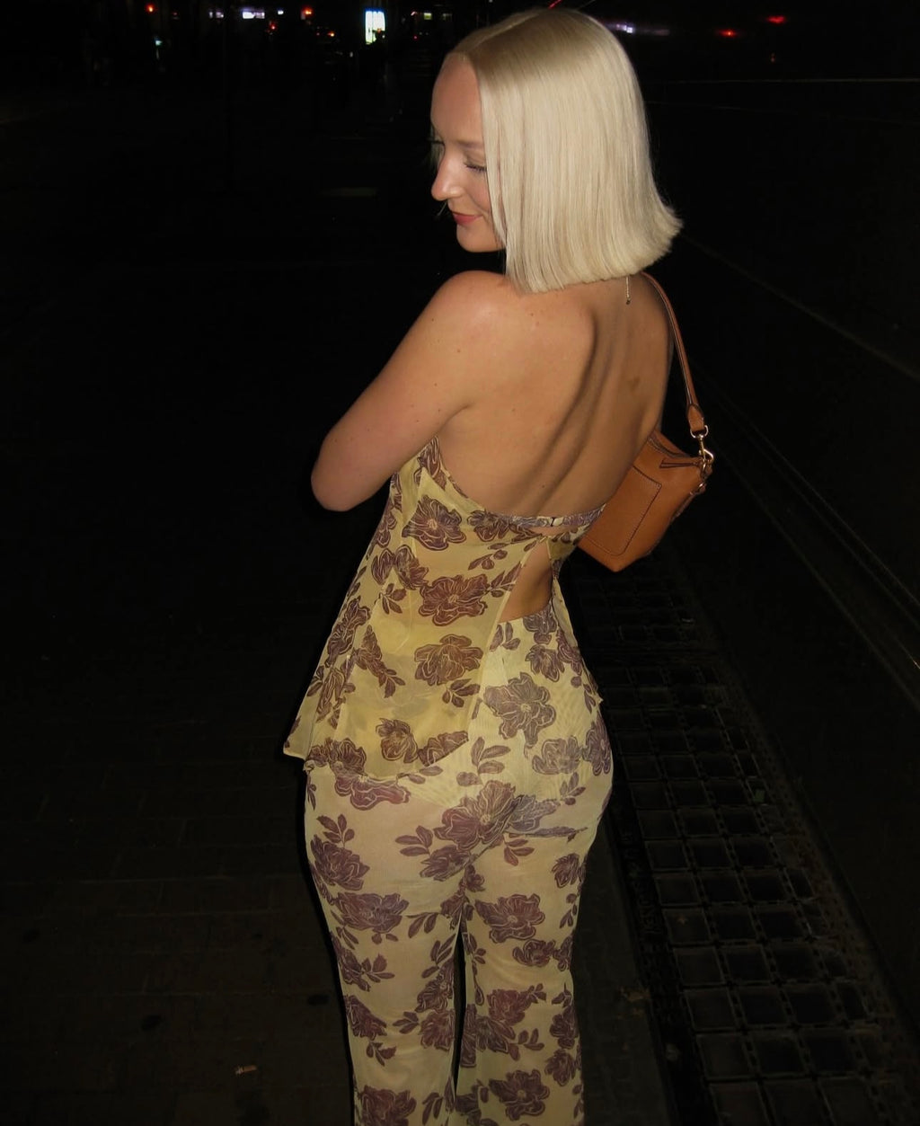 Bec and bridge Malibu bay halter & priya pant citrus plum floral