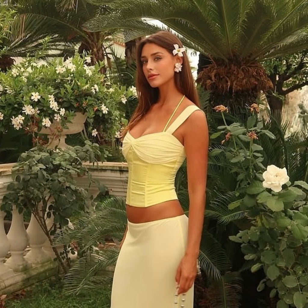 I am Delilah Scarlett corset & maxi skirt butter