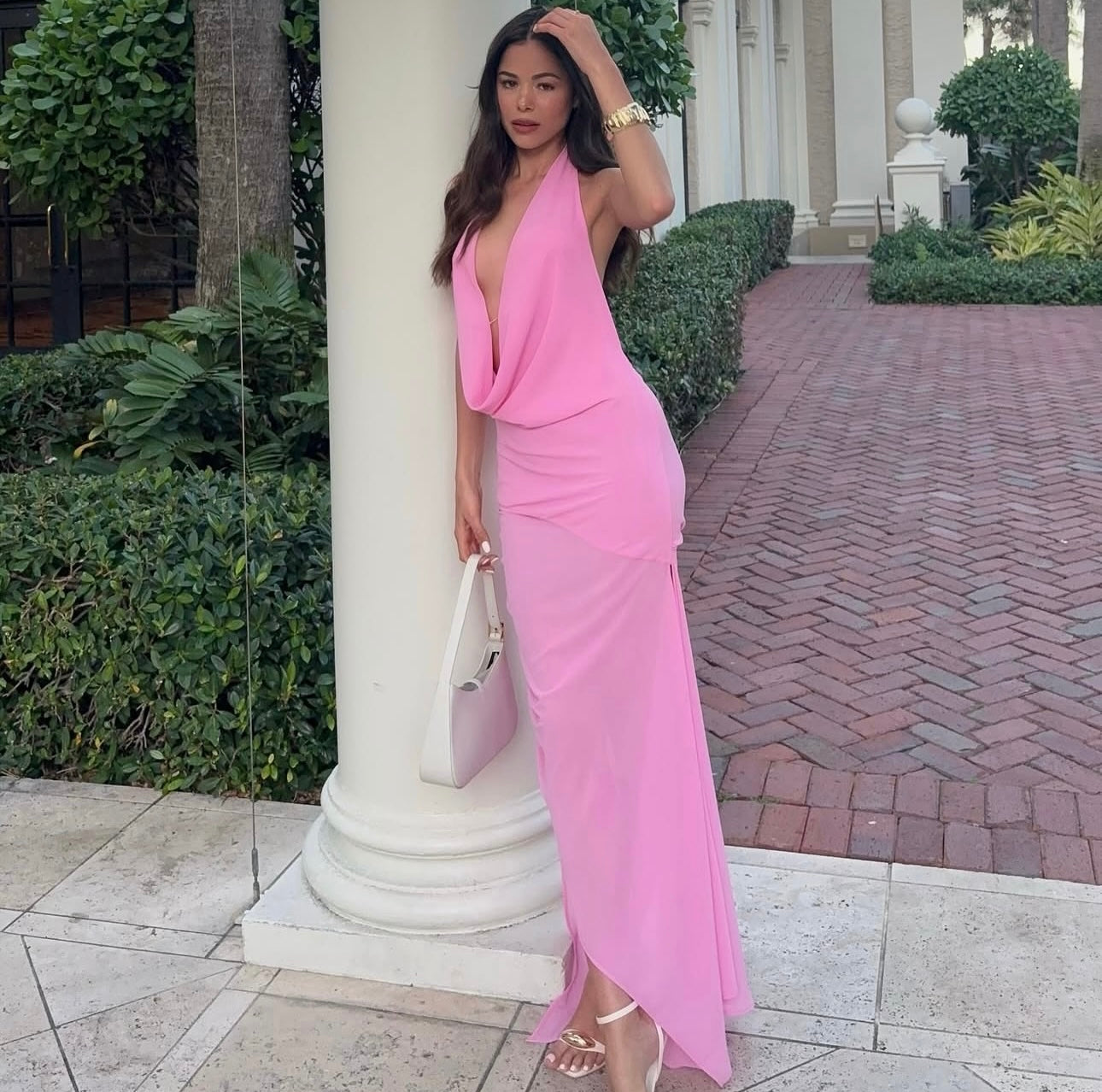Natalie rolt Anastasia mini/maxi dress candy pink