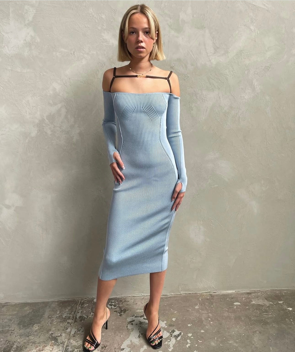Jacquemus La robe sierra dress blue