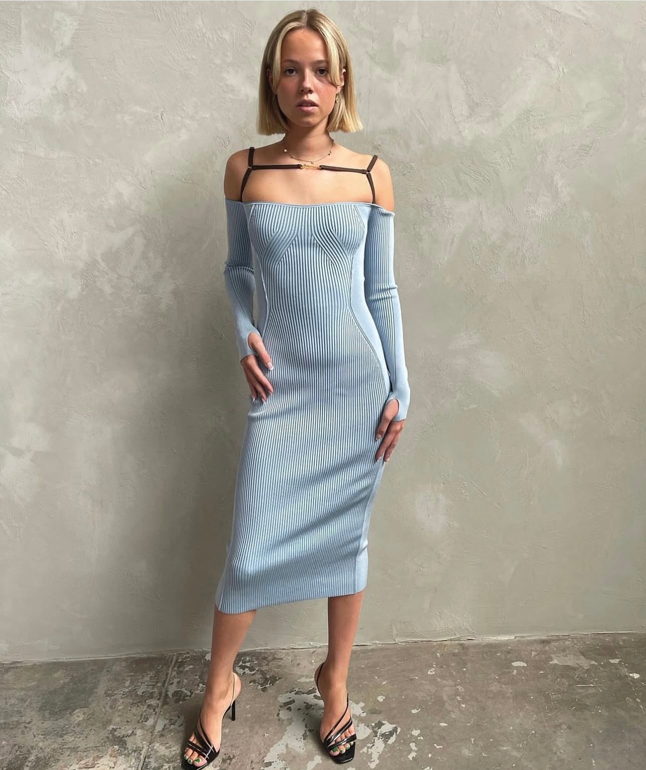 Jacquemus La robe sierra dress blue